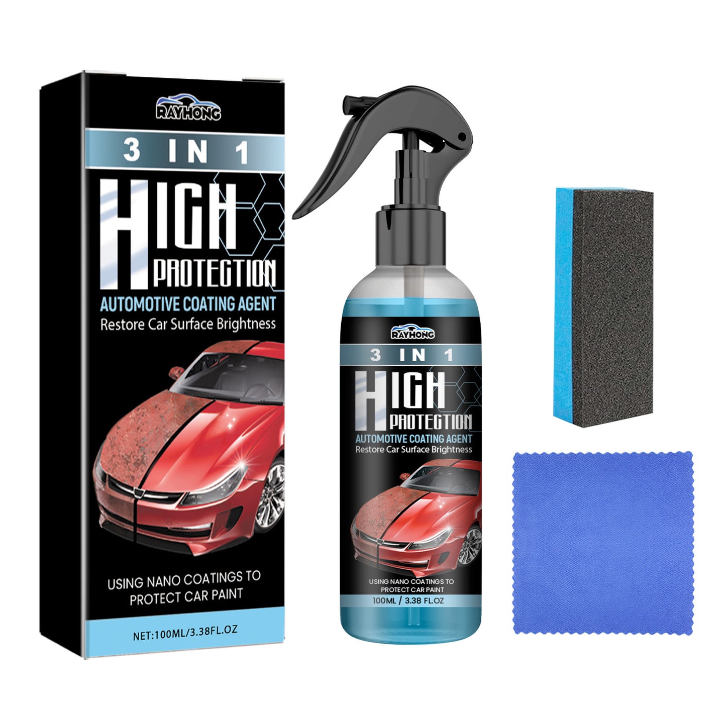 Oil Removing, Polishing, Scratch Protection, Car Paint Cleaning And Maintenance Coating