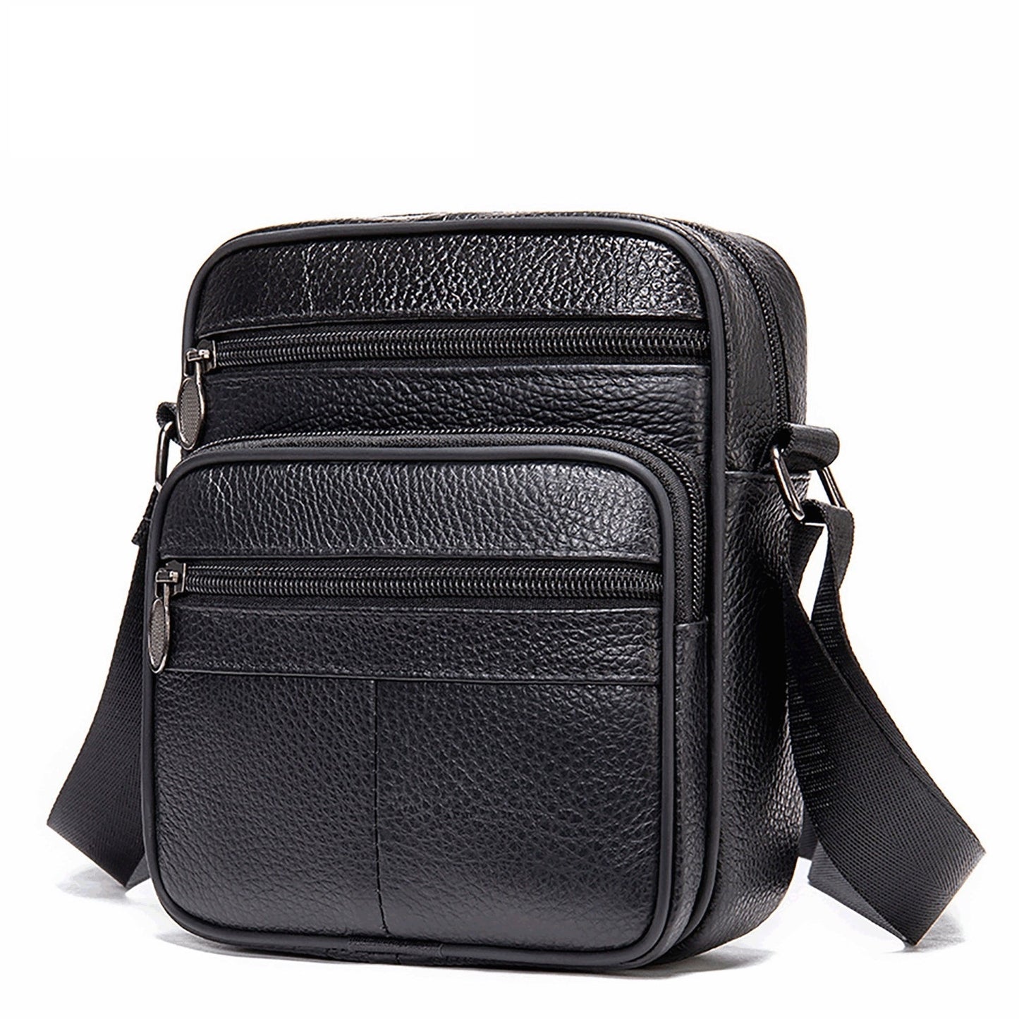 Vertical Head Layer Cowhide Casual One-shoulder Messenger Bag